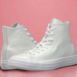 Converse leather hi-top sneakers